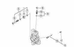 Shimano Bremsbelaghalteschraube Und Ring - BRM785