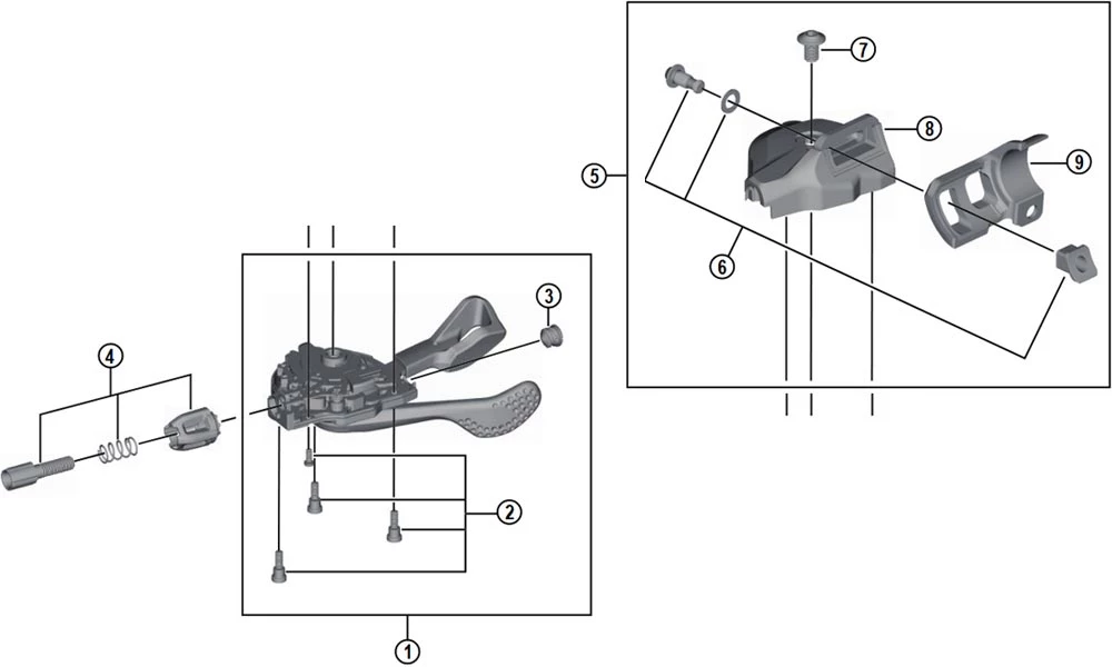 Shimano XT Deore SL-M8000-I Schalthebel Ersatzteil | Gehaeuse-Einheit Links 4 Shimano XT Deore SL-M8000-I Schalthebel Ersatzteil | Gehaeuse-Einheit Links – Bild 2