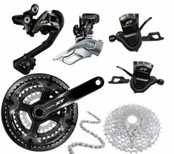Shimano XT Gruppe T8000 10 X 3 Fach Ohne Bremsen Schwarz