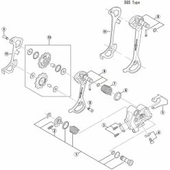 Shimano Deore XT RD-M770 + RD-M771 Schaltwerk | Feder Dichtring P Nr 6