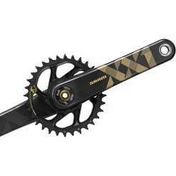 Sram XX1 Eagle Kurbel DUB Boost DM 34 Zaehne Schwarz-gold 175 Mm