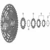 Shimano XTR 12 Fach CS-M9100 Kassetten Ersatzteil - Verschlussring Mit Unterlegscheibe Nr 1 -MTB Komponenten Verkäufe 48617 0 Ersatzteil Shimano CSM9100 Zahnkranz