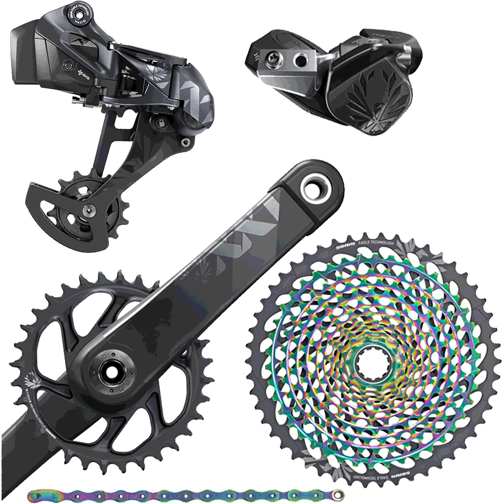 Sram XX1 Eagle AXS ETap Gruppe 12x1 Fach Komplett Grau Mod 2022