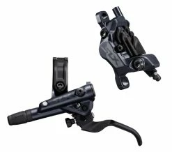 Shimano SLX Scheibenbremse M7120 I-Spec EV Schwarz 4 Kolben Vorderrad Griff Links