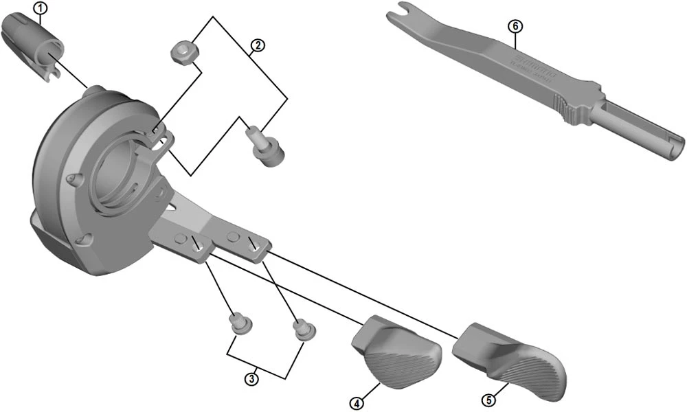 Shimano Deore XT Di2 SW-M8050 Schalthebel Ersatzteil | Schalthebel B Links Nr 5 4 Shimano Deore XT Di2 SW-M8050 Schalthebel Ersatzteil | Schalthebel B Links Nr 5 – Bild 2