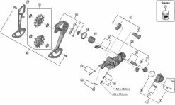 Shimano Deore XT RD-M8100 Schaltwerk Ersatzteil | Nocken- Einheit Nr 8